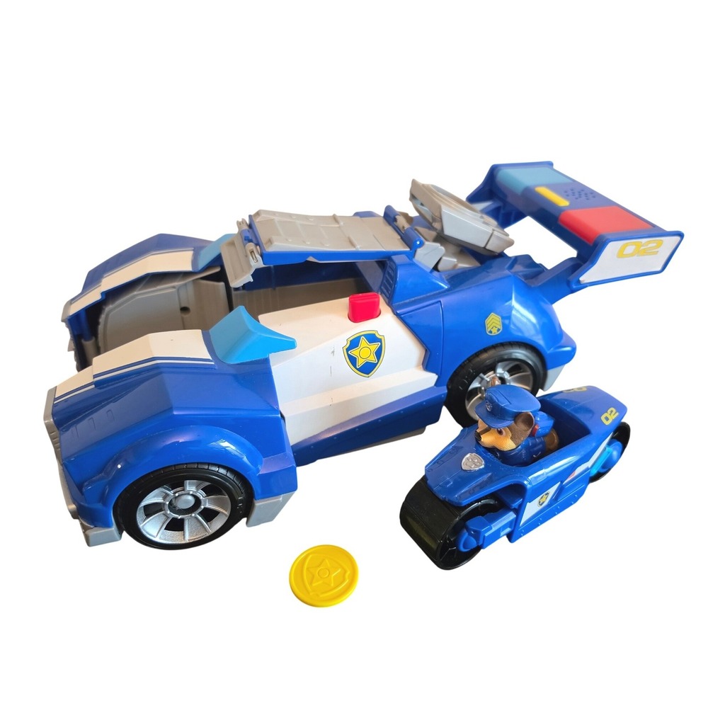 Paw Patrol Chase 2-in-1 Transforming Movie City Cruiser Lights Sound Figure 14"